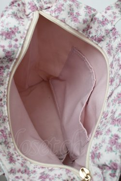 画像4: Maison de FLEUR / 撥水加工フラワープリントトートバッグS  白 S-25-12-21-017-LO-BG-AS-ZS