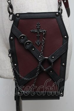 画像1: NIBBLE POISON / コフィンマルチショルダー  ワイン S-25-12-21-020-GO-ZA-AS-ZS