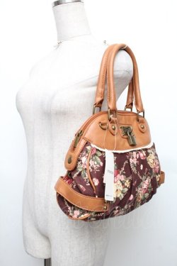 画像3: axes femme / 花柄ボストンバッグ  チャ S-25-12-21-026-AX-BG-HR-ZS