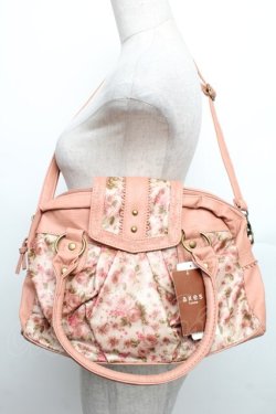 画像1: axes femme / 花柄合皮ボストンバッグ  アワピンク S-25-12-21-027-AX-BG-HR-ZS