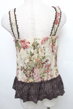 画像2: axes femme / 裾チュールビスチェ  ブラウン S-25-12-21-033-AX-TO-HR-ZS