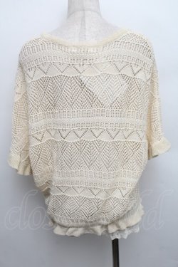 画像2: axes femme / ラメニット  アイボリー S-25-12-21-034-AX-TO-HR-ZS