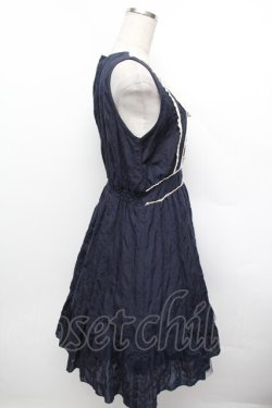 画像3: axes femme / コットン刺繍ワンピース  紺 S-25-12-23-030-AX-OP-HR-ZS