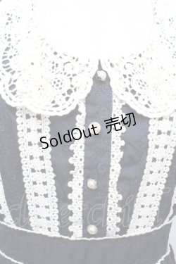 画像4: axes femme / コットン刺繍ワンピース  紺 S-25-12-23-030-AX-OP-HR-ZS