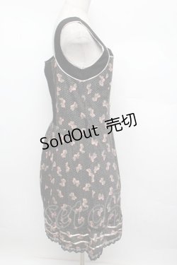 画像2: axes femme / ドットリボン柄ワンピース  黒 S-25-12-23-036-AX-OP-HR-ZS