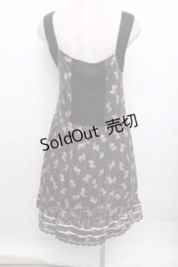 画像3: axes femme / ドットリボン柄ワンピース  黒 S-25-12-23-036-AX-OP-HR-ZS