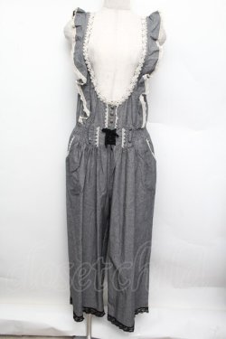 画像1: axes femme / ワイドパンツサロペット  グレー S-25-12-23-038-AX-OP-HR-ZS