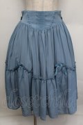axes femme kawaii / ヴィンテージシフォンスカート  ブルー S-25-12-23-039-AX-SK-AS-ZS