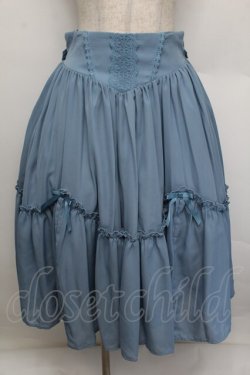 画像1: axes femme kawaii / ヴィンテージシフォンスカート  ブルー S-25-12-23-039-AX-SK-AS-ZS
