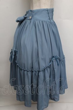 画像2: axes femme kawaii / ヴィンテージシフォンスカート  ブルー S-25-12-23-039-AX-SK-AS-ZS