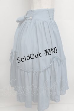 画像2: axes femme Kawaii / ヴィンテージシフォンスカート  ブルー S-25-12-23-039-AX-SK-AS-ZS