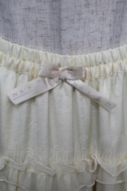 画像4: m petit by misako / サテンキリカエペチスカート M キナリ S-25-12-23-041-LO-SK-HR-ZS