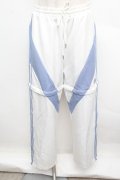 REFLEM / 2WAY切替ジャージパンツ  白ｘサックス S-25-12-23-045-PU-PA-HR-ZS