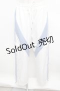 REFLEM / 2WAY切替ジャージパンツ  白ｘサックス S-25-12-23-045-PU-PA-HR-ZS
