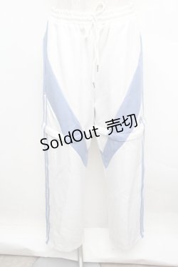 画像1: REFLEM / 2WAY切替ジャージパンツ  白ｘサックス S-25-12-23-045-PU-PA-HR-ZS