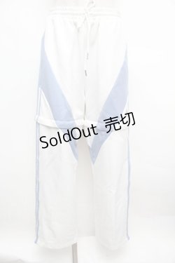 画像2: REFLEM / 2WAY切替ジャージパンツ  白ｘサックス S-25-12-23-045-PU-PA-HR-ZS