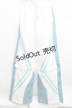 画像1: AdaNous / Guardian Jersey Bottom  白ｘグリーン S-25-12-23-046-PU-JA-HR-ZS