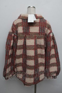 画像2: merry jenny / チェックボアリボンブルゾン  ピンク S-25-12-23-005-LO-JA-HR-ZS