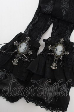 画像2: Ozz oneste / クロスカメオアームカバー  黒 S-25-12-23-049-OO-ZA-HR-ZS