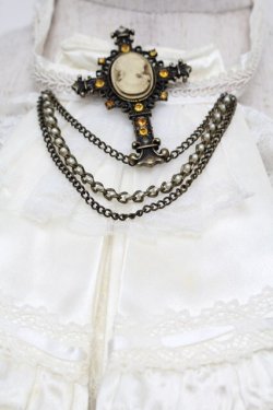 画像2: Ozz oneste / クロスカメオレースジャボタイ  キナリ S-25-12-23-059-OO-ZA-HR-ZS