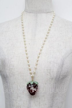 画像1: BABY,THE STARS SHINE BRIGHT / Strawberryネックレス  赤 S-25-12-23-060-BA-AC-HR-ZS