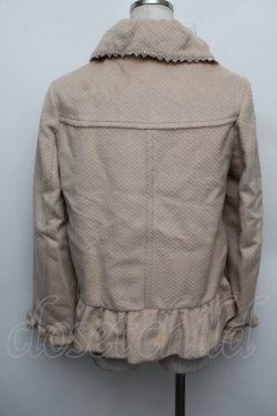 画像2: axes femme / レースショートコート  ベージュ S-25-12-23-009-AX-JA-HR-ZS