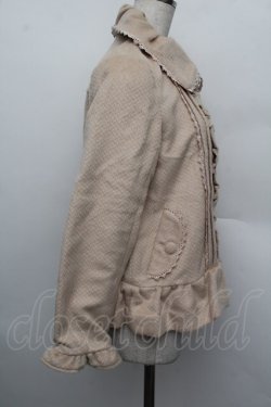 画像2: axes femme / レースショートコート  ベージュ S-25-12-23-010-AX-JA-HR-ZS