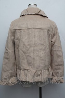 画像3: axes femme / レースショートコート  ベージュ S-25-12-23-010-AX-JA-HR-ZS