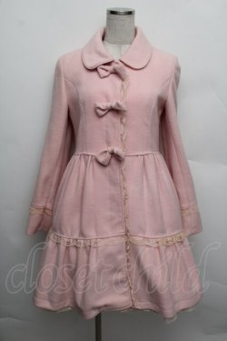 画像1: LIZ LISA / 3つリボンコート  ピンク S-25-12-23-011-LO-BL-HR-ZS