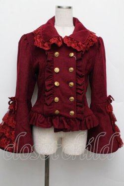 画像1: ATELIER PIERROT / Alettaショートコート 1 ワイン S-25-12-23-013-EL-CO-HR-ZS