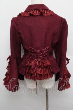 画像2: ATELIER PIERROT / Alettaショートコート 1 ワイン S-25-12-23-013-EL-CO-HR-ZS