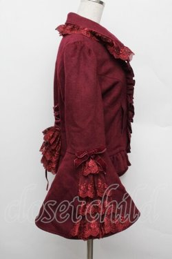 画像3: ATELIER PIERROT / Alettaショートコート 1 ワイン S-25-12-23-013-EL-CO-HR-ZS