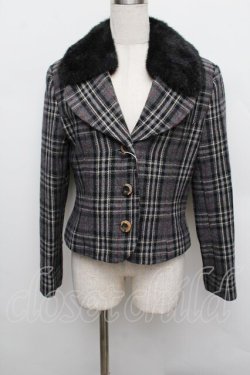 画像1: Jane Marple / ウールチェックジャケット  グレー S-25-12-23-015-JM-JA-AS-ZS