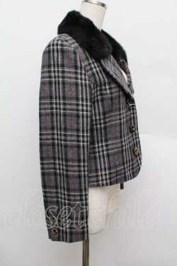 画像2: Jane Marple / ウールチェックジャケット  グレー S-25-12-23-015-JM-JA-AS-ZS