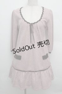 axes femme / ニットチュニック  アワピンク S-25-12-23-018-AX-TO-HR-ZS