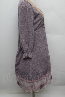 画像2: axes femme / 裾チュールチュニック  ラベンダー S-25-12-23-020-AX-TO-HR-ZS