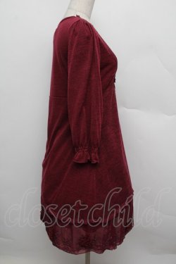 画像2: axes femme / 裾チュールチュニック  赤 S-25-12-23-021-AX-TO-HR-ZS