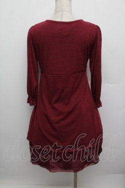 画像3: axes femme / 裾チュールチュニック  赤 S-25-12-23-021-AX-TO-HR-ZS