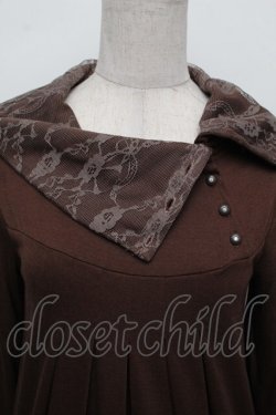 画像4: axes femme / 2wayタートルカットソーワンピ  ブラウン S-25-12-23-024-AX-OP-HR-ZS