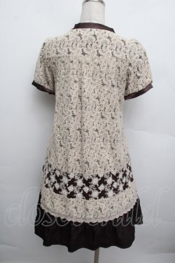 画像3: axes femme / レースレイヤードワンピース  ブラウン S-25-12-23-026-AX-OP-HR-ZS