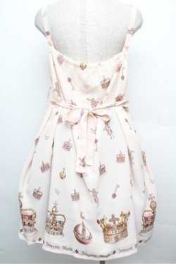 画像2: Innocent World / King of Lolitaジャストウエストジャンパースカート  オフ S-25-12-24-039-IW-OP-AS-ZS