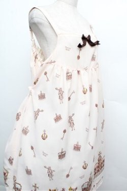 画像3: Innocent World / King of Lolitaジャストウエストジャンパースカート  オフ S-25-12-24-039-IW-OP-AS-ZS