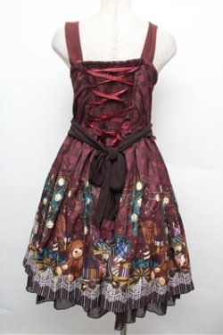 画像2: axes femme kawaii / キャロルナイトワンピース  ワイン S-25-12-24-042-AX-OP-AS-ZS