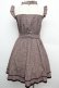 画像2: axes femme POETIQUE / バラ刺繍入りチェックワンピース  ブラウン S-25-12-24-044-AX-OP-HR-ZS (2)