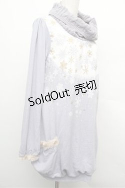 画像3: axes femme / 雪の結晶プリントチュニ  ラベンダー S-25-12-24-048-AX-OP-HR-ZS