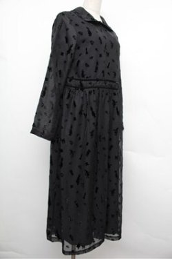 画像3: Jane Marple / Queen Aliceリボントリムドレス  黒 S-25-12-24-049-JM-OP-HR-ZS
