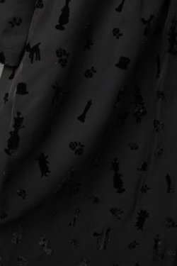 画像4: Jane Marple / Queen Aliceリボントリムドレス  黒 S-25-12-24-049-JM-OP-HR-ZS