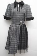 EATME / シャツカラープリーツラップワンピース S グレー S-25-12-24-052-LO-OP-TK-ZS
