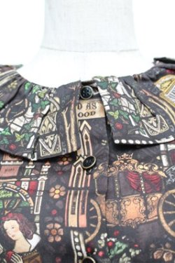 画像4: Jane Marple / Grimm stained glassシャツ  黒 S-25-12-24-053-JM-TO-HR-ZS