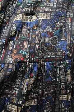 画像5: Jane Marple / Grimm stained glassピューリタンドレス  黒 S-25-12-24-054-JM-OP-HR-ZS